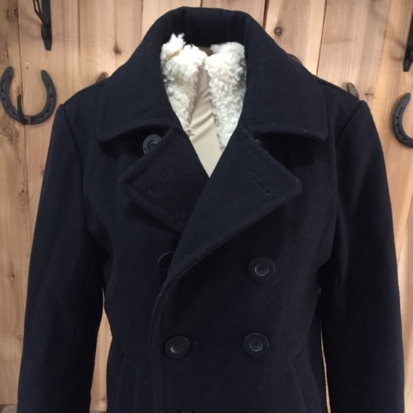 Vurt Quilt lined Wool blend Peacoat double breast - Picture 4 of 8